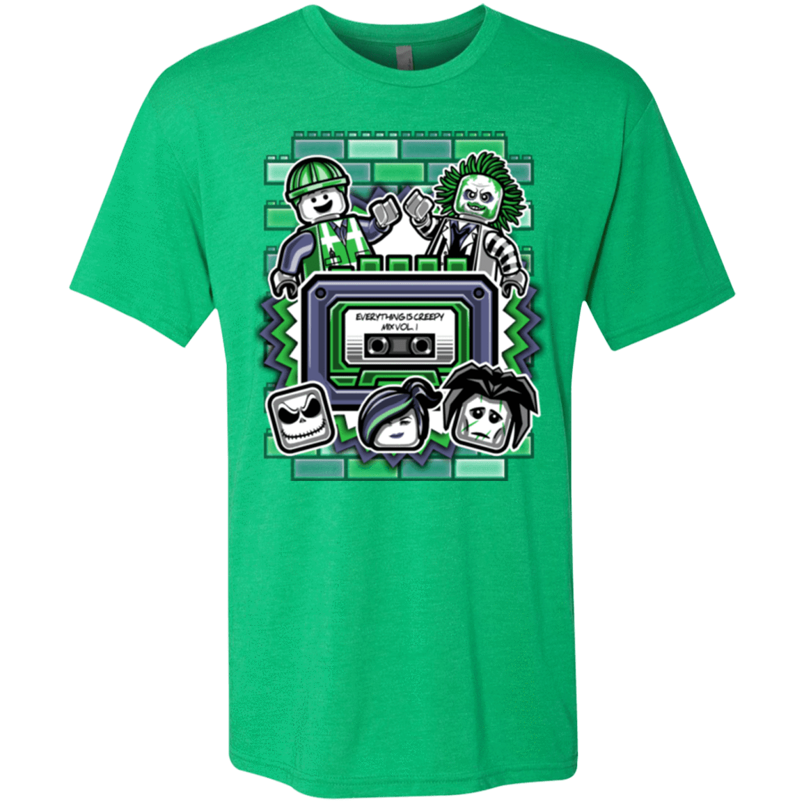 T-Shirts Envy / Small Everything Is Creepy Mix Men's Triblend T-Shirt