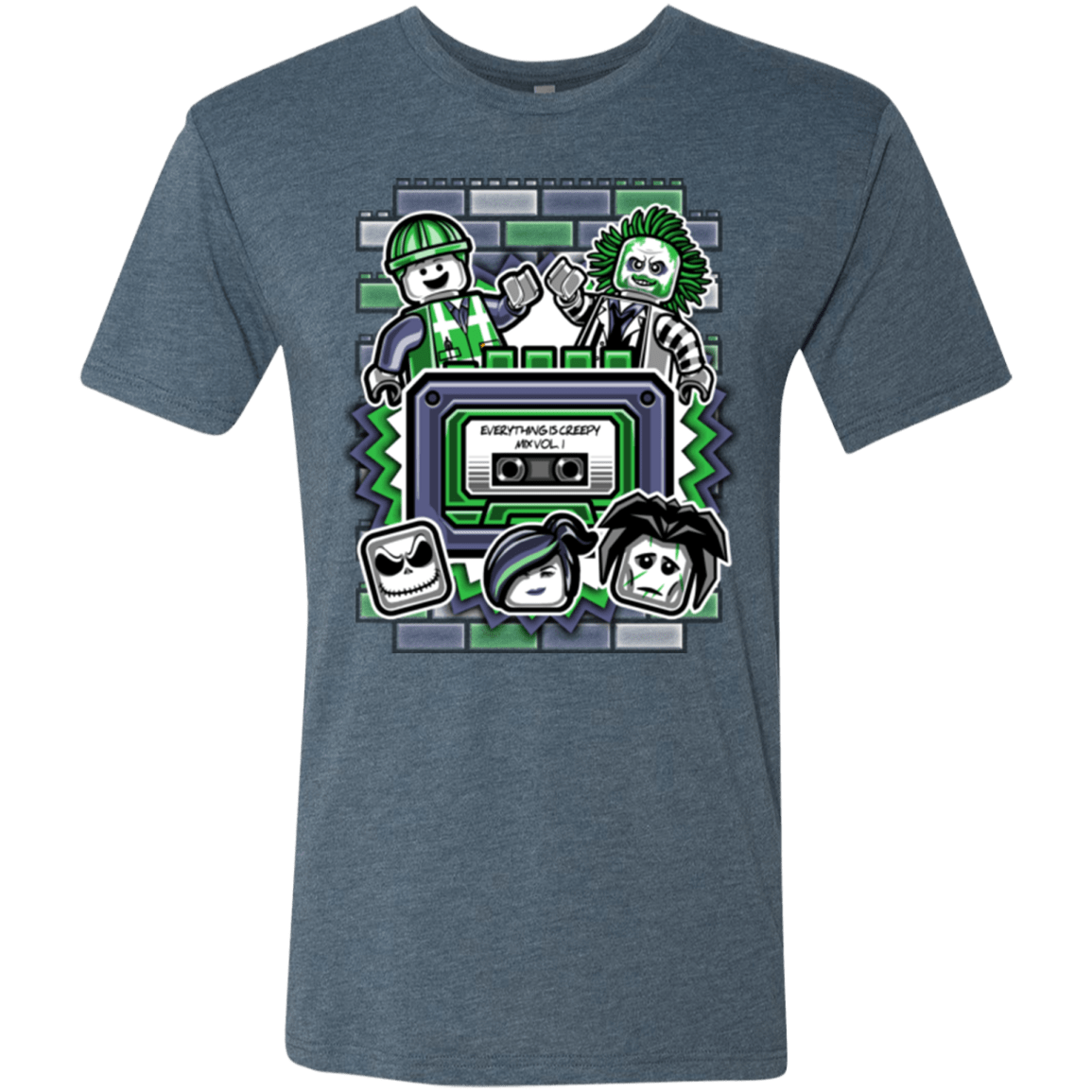 T-Shirts Indigo / Small Everything Is Creepy Mix Men's Triblend T-Shirt