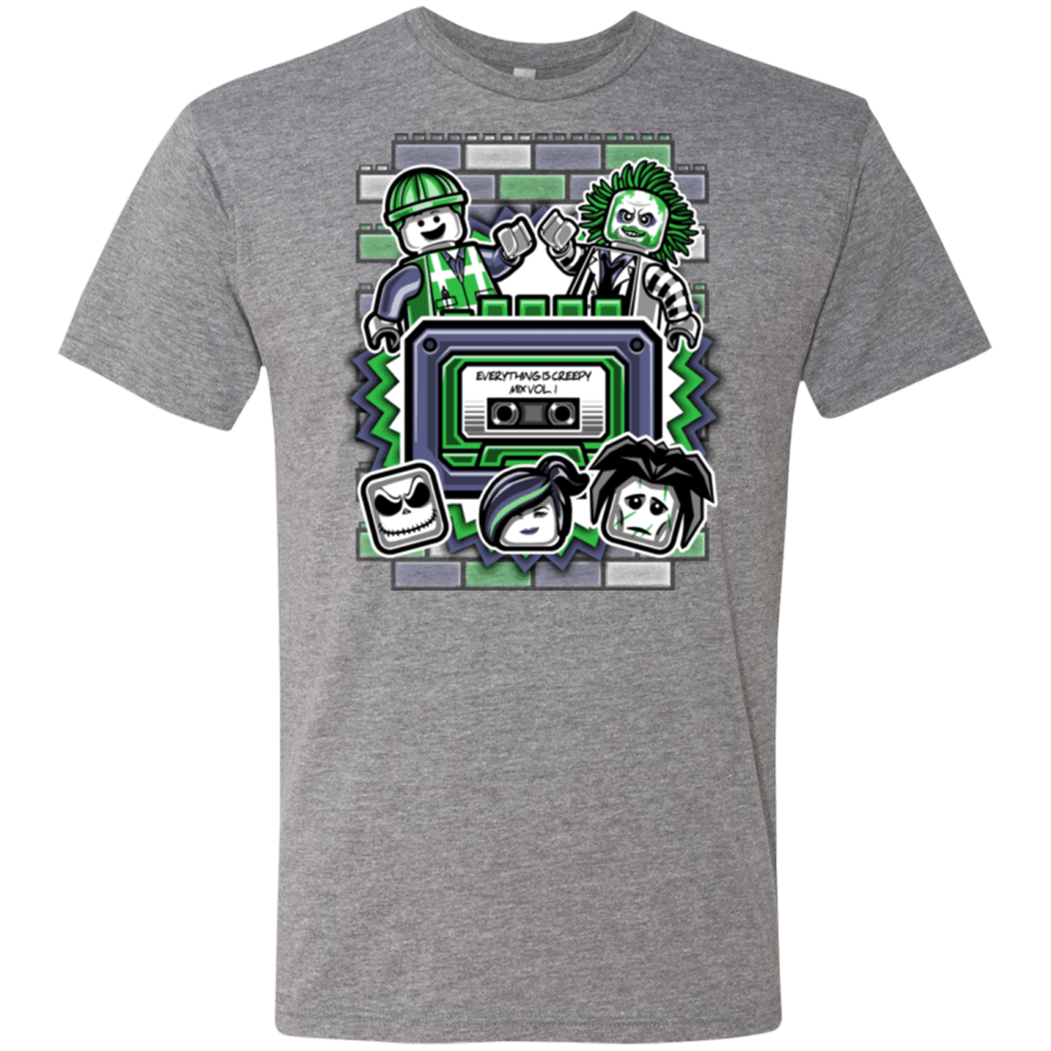 T-Shirts Premium Heather / Small Everything Is Creepy Mix Men's Triblend T-Shirt