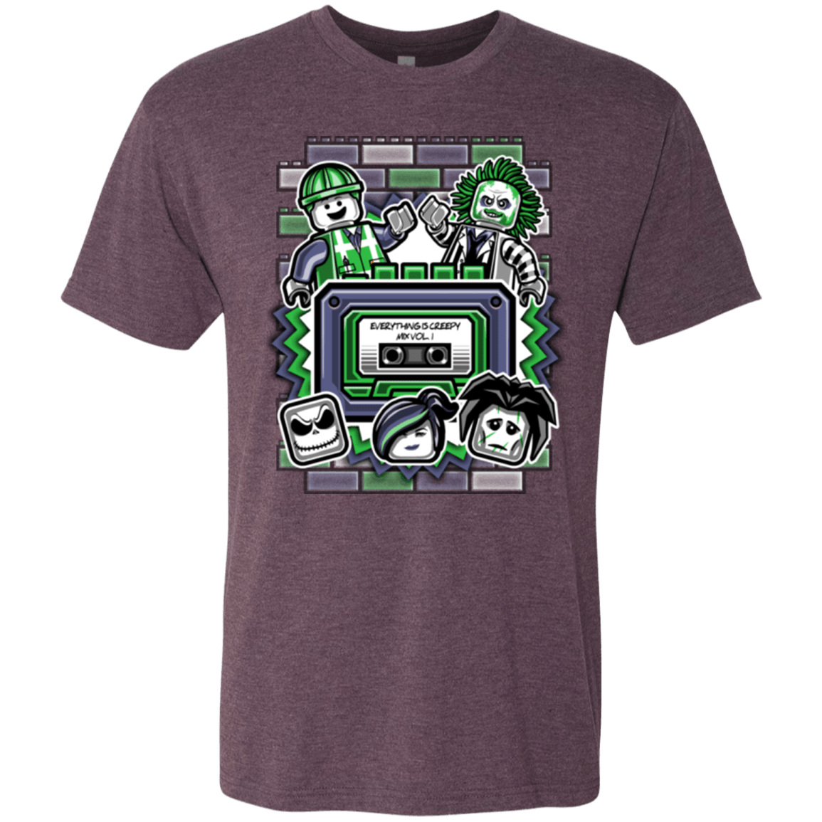 T-Shirts Vintage Purple / Small Everything Is Creepy Mix Men's Triblend T-Shirt