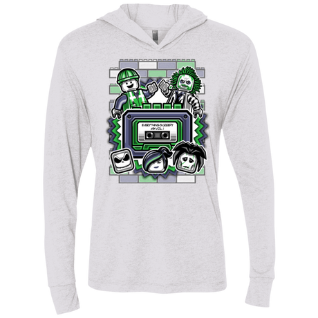T-Shirts Heather White / X-Small Everything Is Creepy Mix Triblend Long Sleeve Hoodie Tee