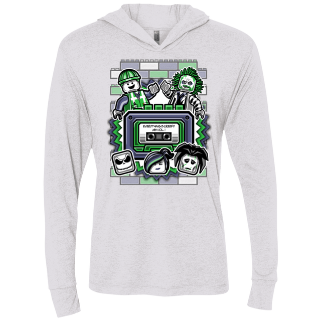 T-Shirts Heather White / X-Small Everything Is Creepy Mix Triblend Long Sleeve Hoodie Tee
