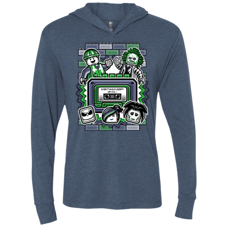 T-Shirts Indigo / X-Small Everything Is Creepy Mix Triblend Long Sleeve Hoodie Tee