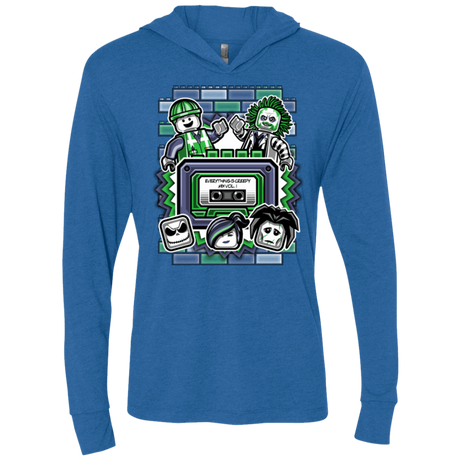 T-Shirts Vintage Royal / X-Small Everything Is Creepy Mix Triblend Long Sleeve Hoodie Tee