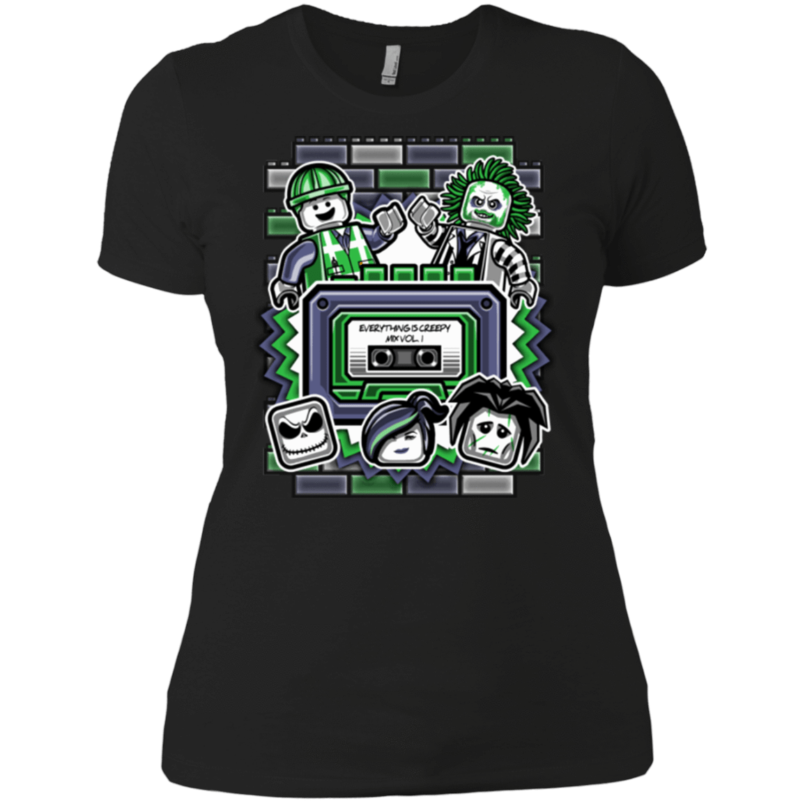 T-Shirts Black / X-Small Everything Is Creepy Mix Women's Premium T-Shirt