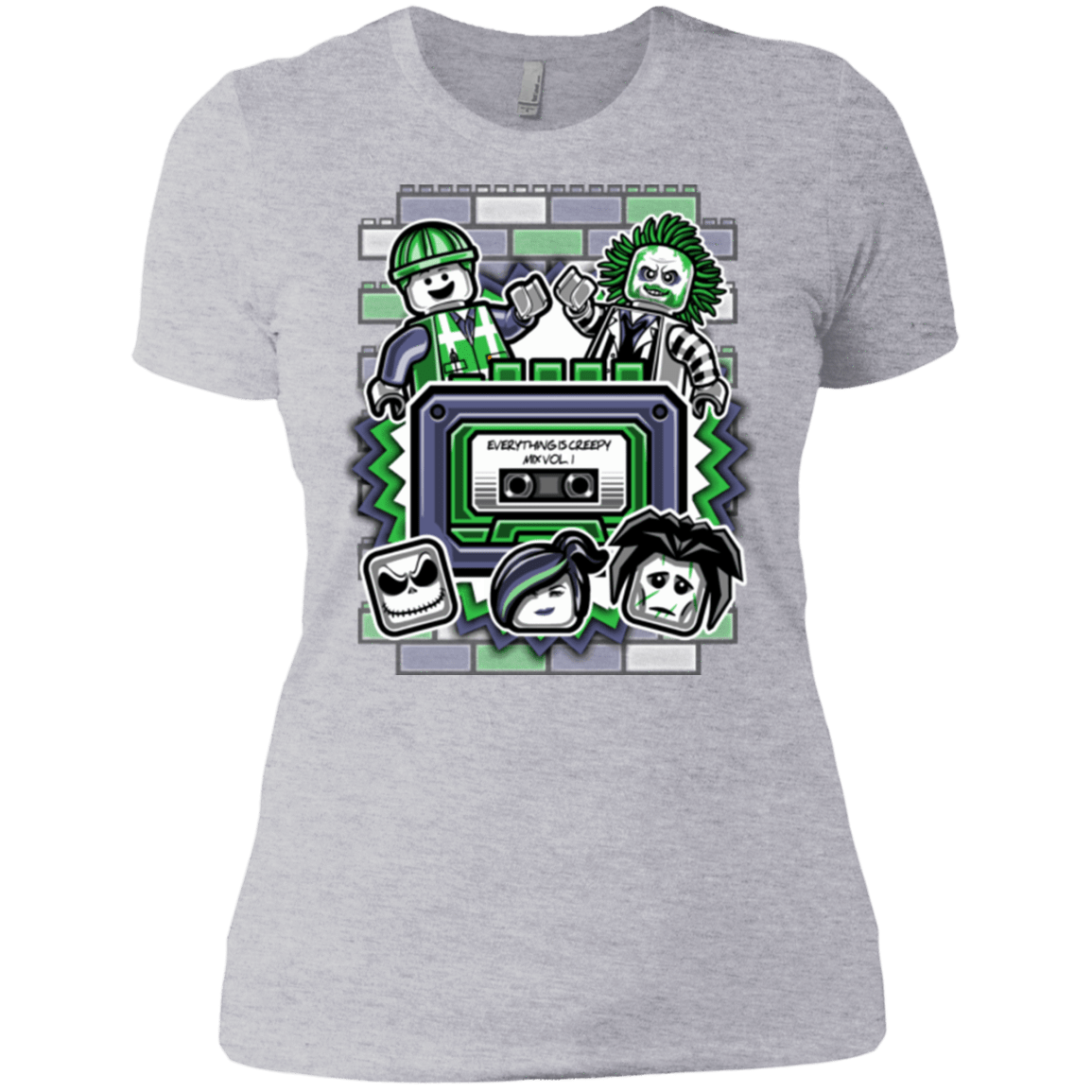 T-Shirts Heather Grey / X-Small Everything Is Creepy Mix Women's Premium T-Shirt