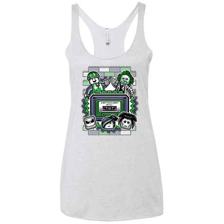 T-Shirts Heather White / X-Small Everything Is Creepy Mix Women's Triblend Racerback Tank