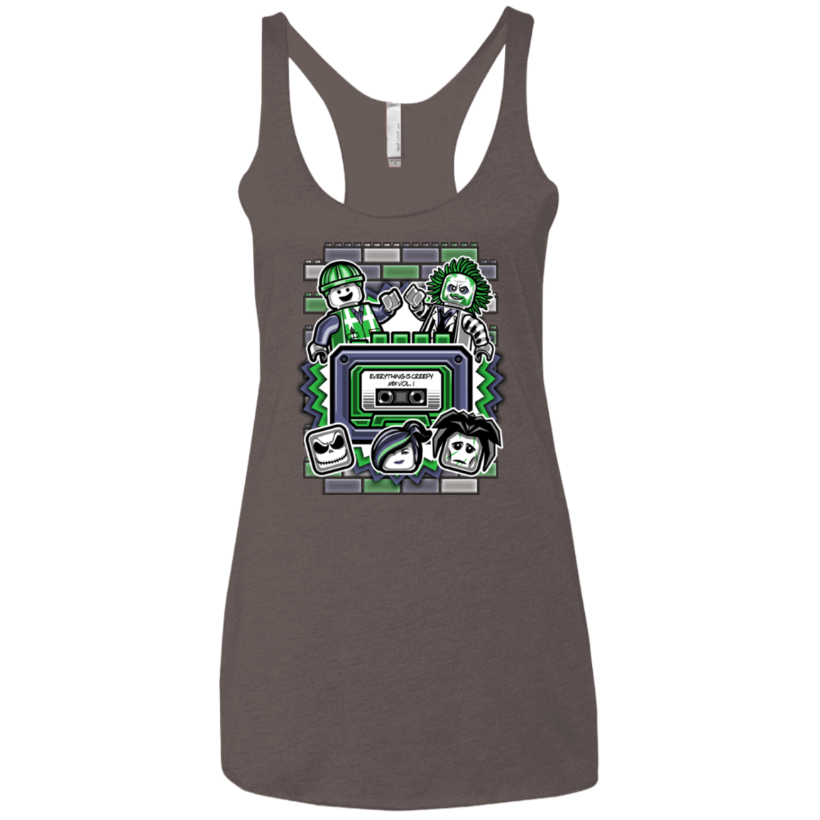 T-Shirts Macchiato / X-Small Everything Is Creepy Mix Women's Triblend Racerback Tank