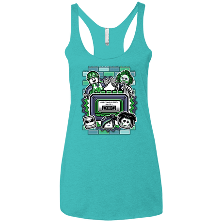 T-Shirts Tahiti Blue / X-Small Everything Is Creepy Mix Women's Triblend Racerback Tank