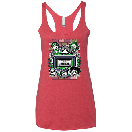 T-Shirts Vintage Red / X-Small Everything Is Creepy Mix Women's Triblend Racerback Tank