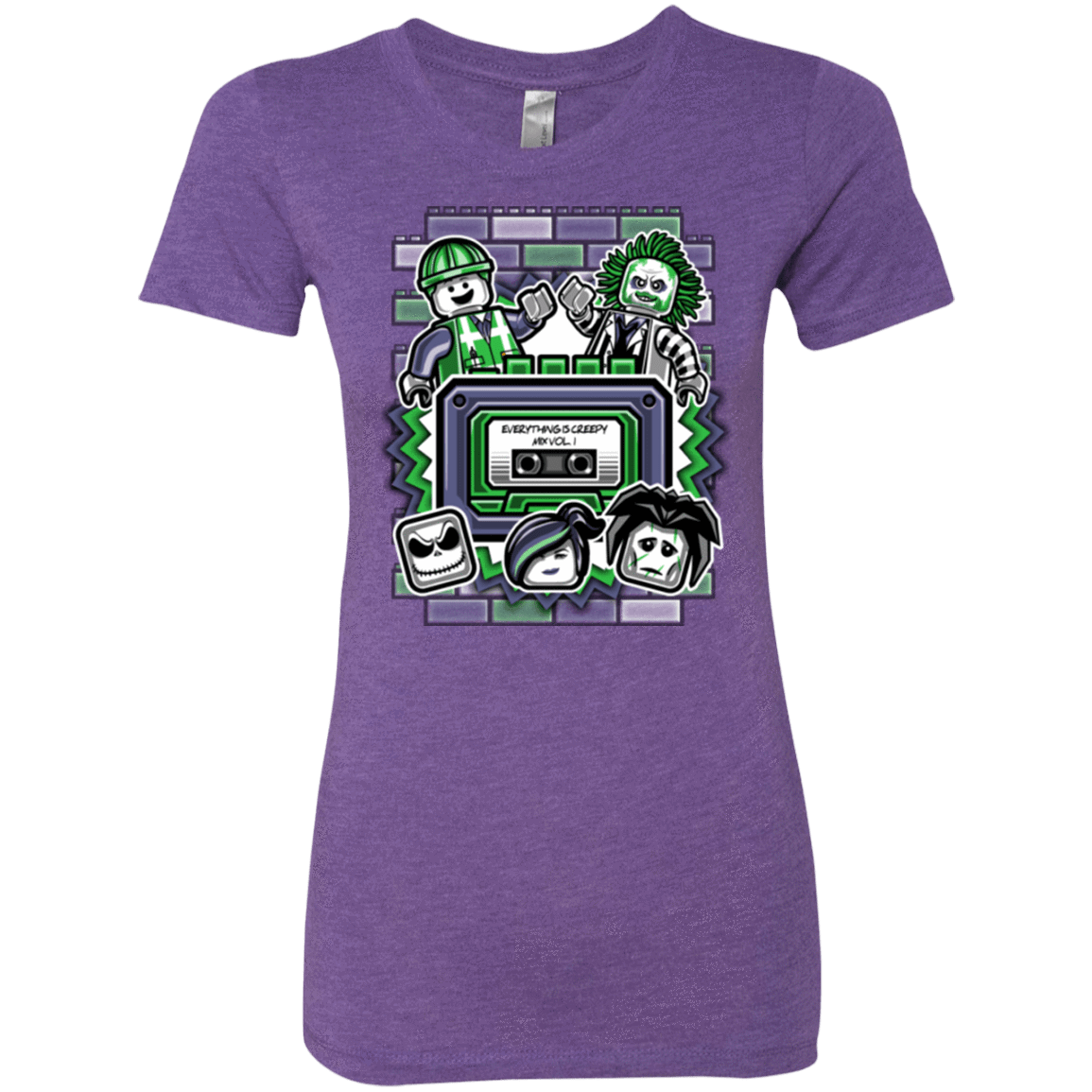 T-Shirts Purple Rush / Small Everything Is Creepy Mix Women's Triblend T-Shirt