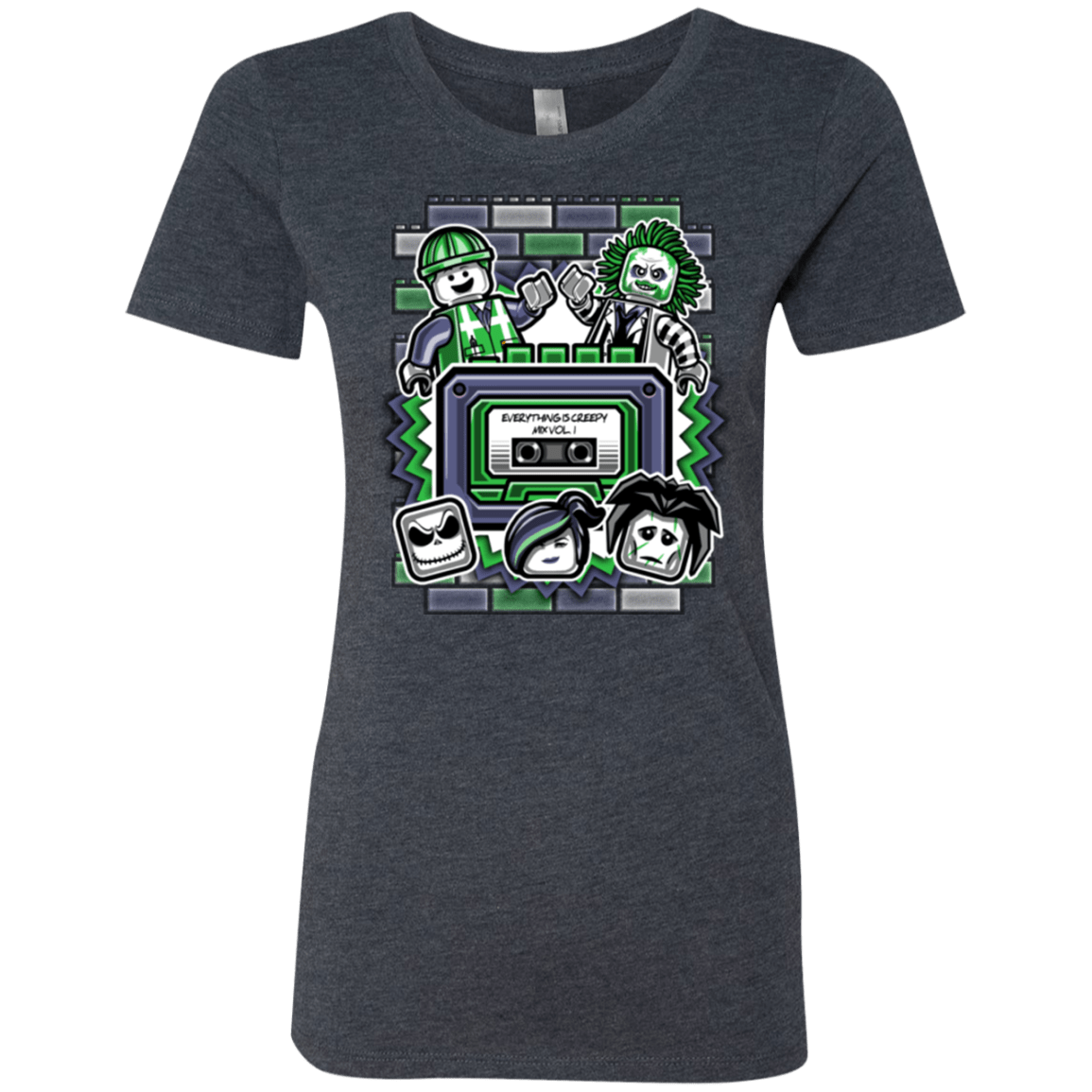 T-Shirts Vintage Navy / Small Everything Is Creepy Mix Women's Triblend T-Shirt