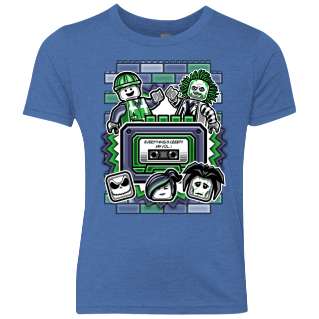 T-Shirts Vintage Royal / YXS Everything Is Creepy Mix Youth Triblend T-Shirt