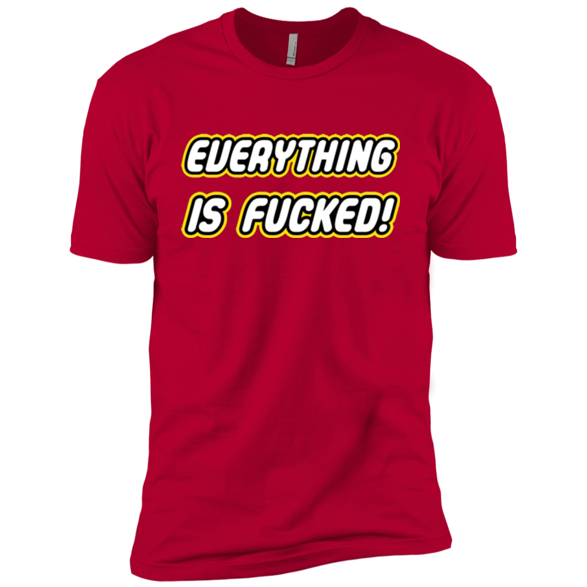 T-Shirts Red / YXS Everything is Fucked Boys Premium T-Shirt