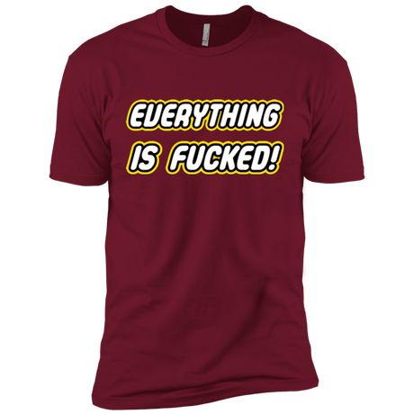 T-Shirts Cardinal / X-Small Everything is Fucked Men's Premium T-Shirt