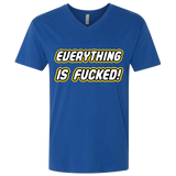 T-Shirts Royal / X-Small Everything is Fucked Men's Premium V-Neck