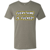 T-Shirts Venetian Grey / Small Everything is Fucked Men's Triblend T-Shirt