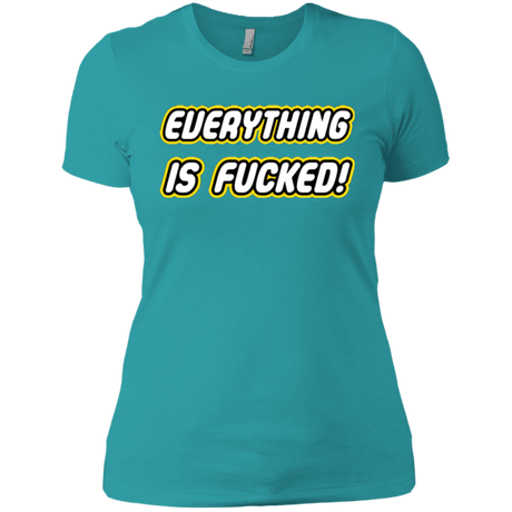 T-Shirts Tahiti Blue / X-Small Everything is Fucked Women's Premium T-Shirt