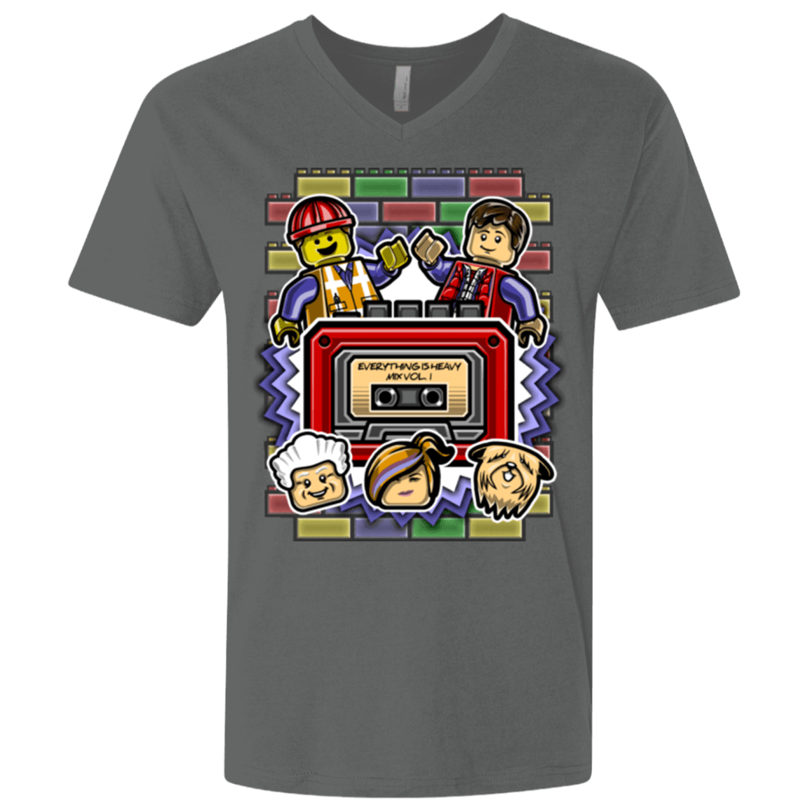 T-Shirts Heavy Metal / X-Small Everything Is Heavy Mix Men's Premium V-Neck