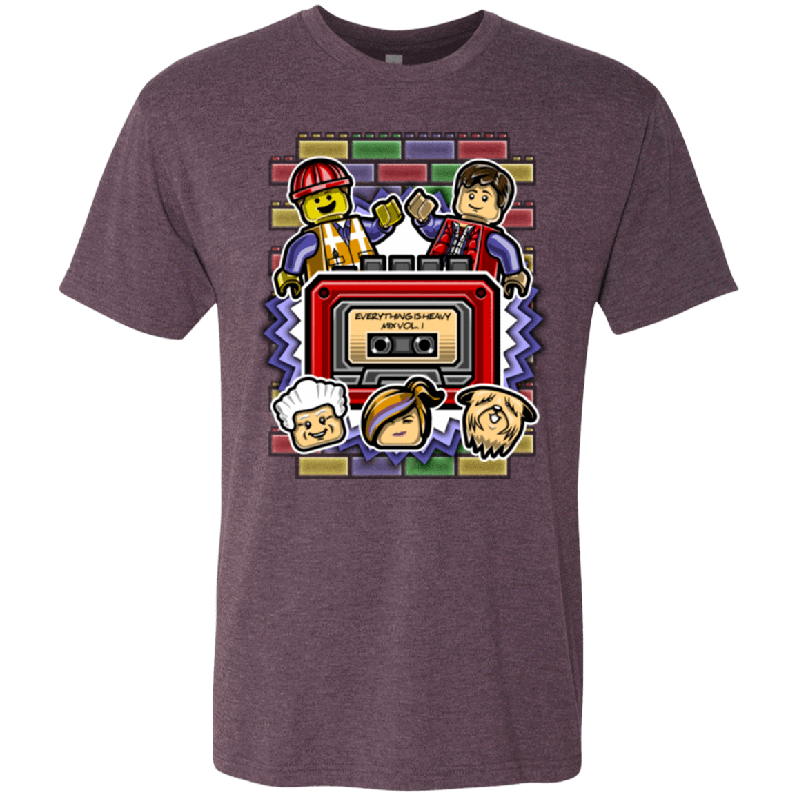T-Shirts Vintage Purple / Small Everything Is Heavy Mix Men's Triblend T-Shirt