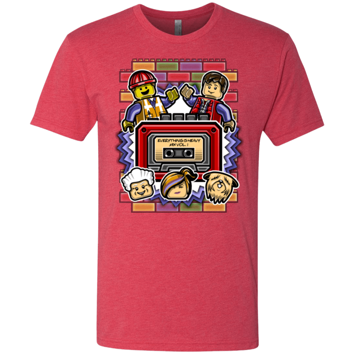 T-Shirts Vintage Red / Small Everything Is Heavy Mix Men's Triblend T-Shirt