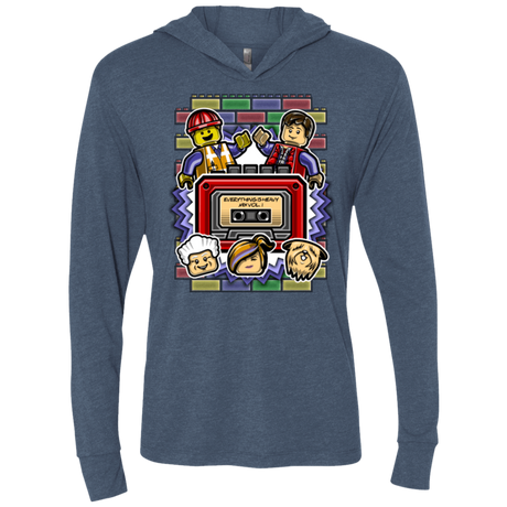 T-Shirts Indigo / X-Small Everything Is Heavy Mix Triblend Long Sleeve Hoodie Tee