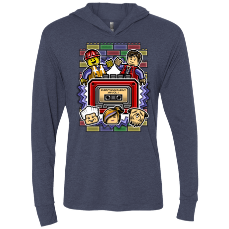 T-Shirts Vintage Navy / X-Small Everything Is Heavy Mix Triblend Long Sleeve Hoodie Tee