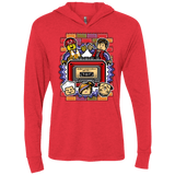 T-Shirts Vintage Red / X-Small Everything Is Heavy Mix Triblend Long Sleeve Hoodie Tee