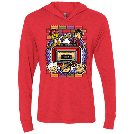 T-Shirts Vintage Red / X-Small Everything Is Heavy Mix Triblend Long Sleeve Hoodie Tee