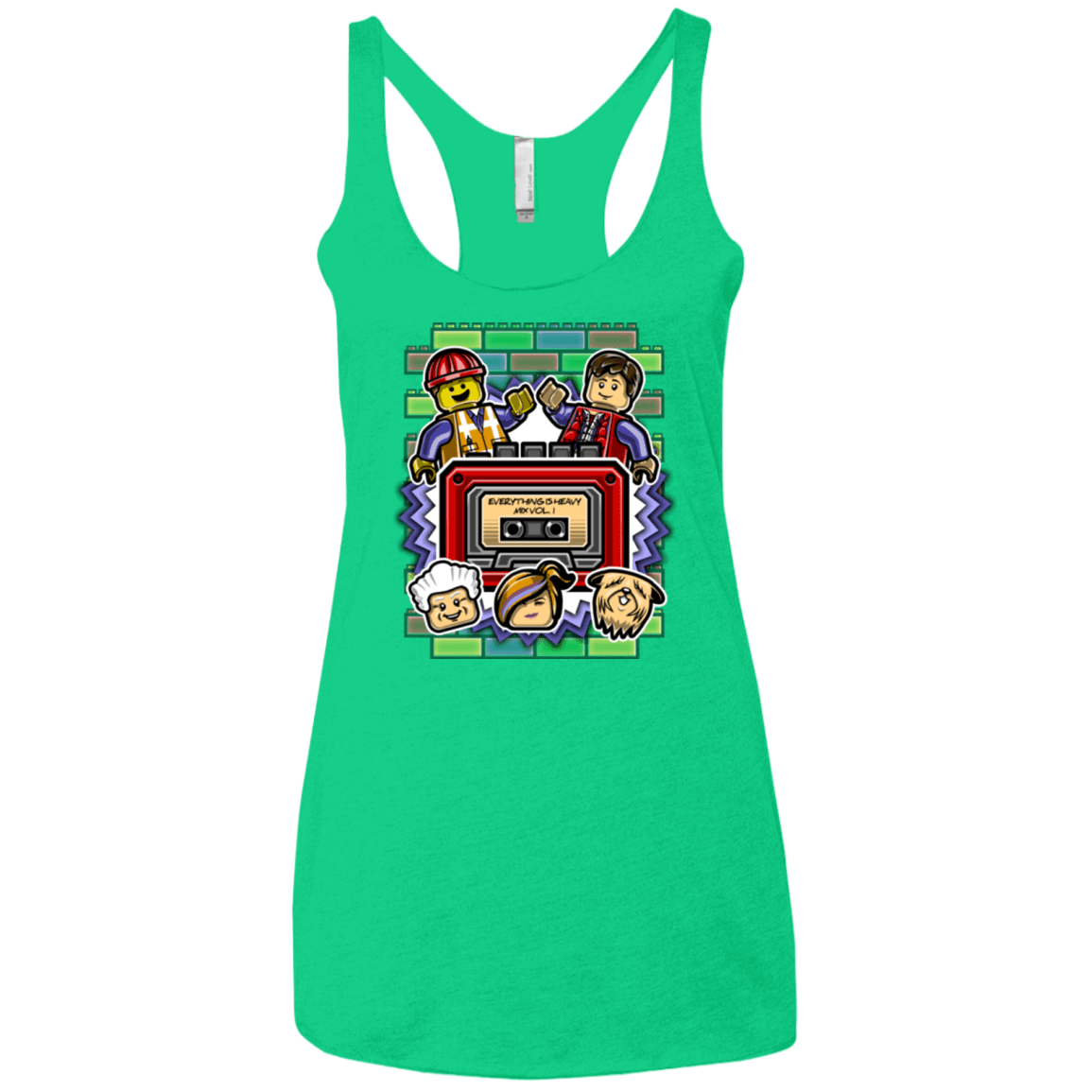 T-Shirts Envy / X-Small Everything Is Heavy Mix Women's Triblend Racerback Tank