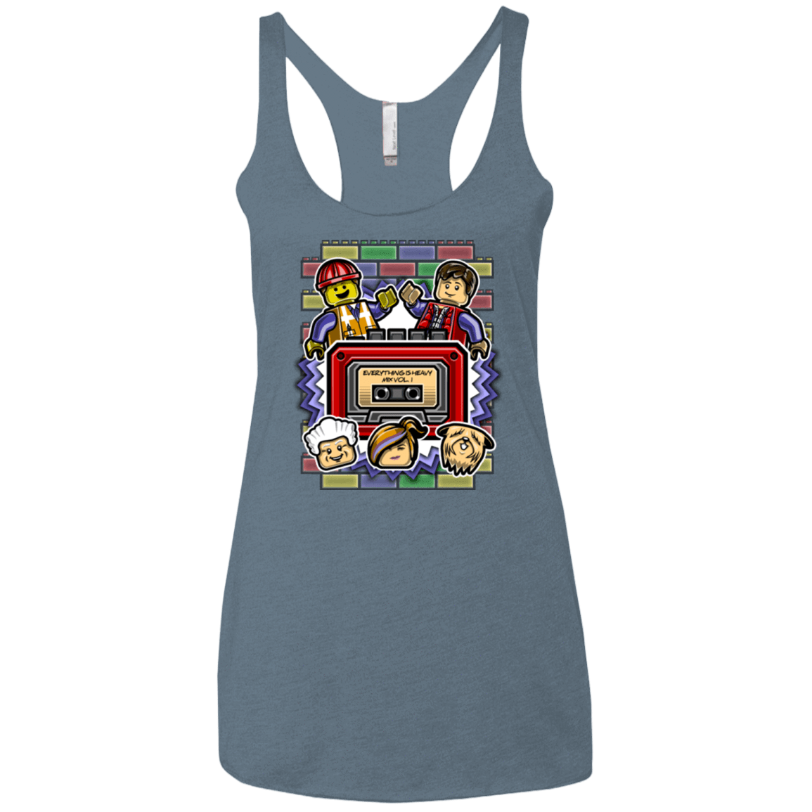 T-Shirts Indigo / X-Small Everything Is Heavy Mix Women's Triblend Racerback Tank