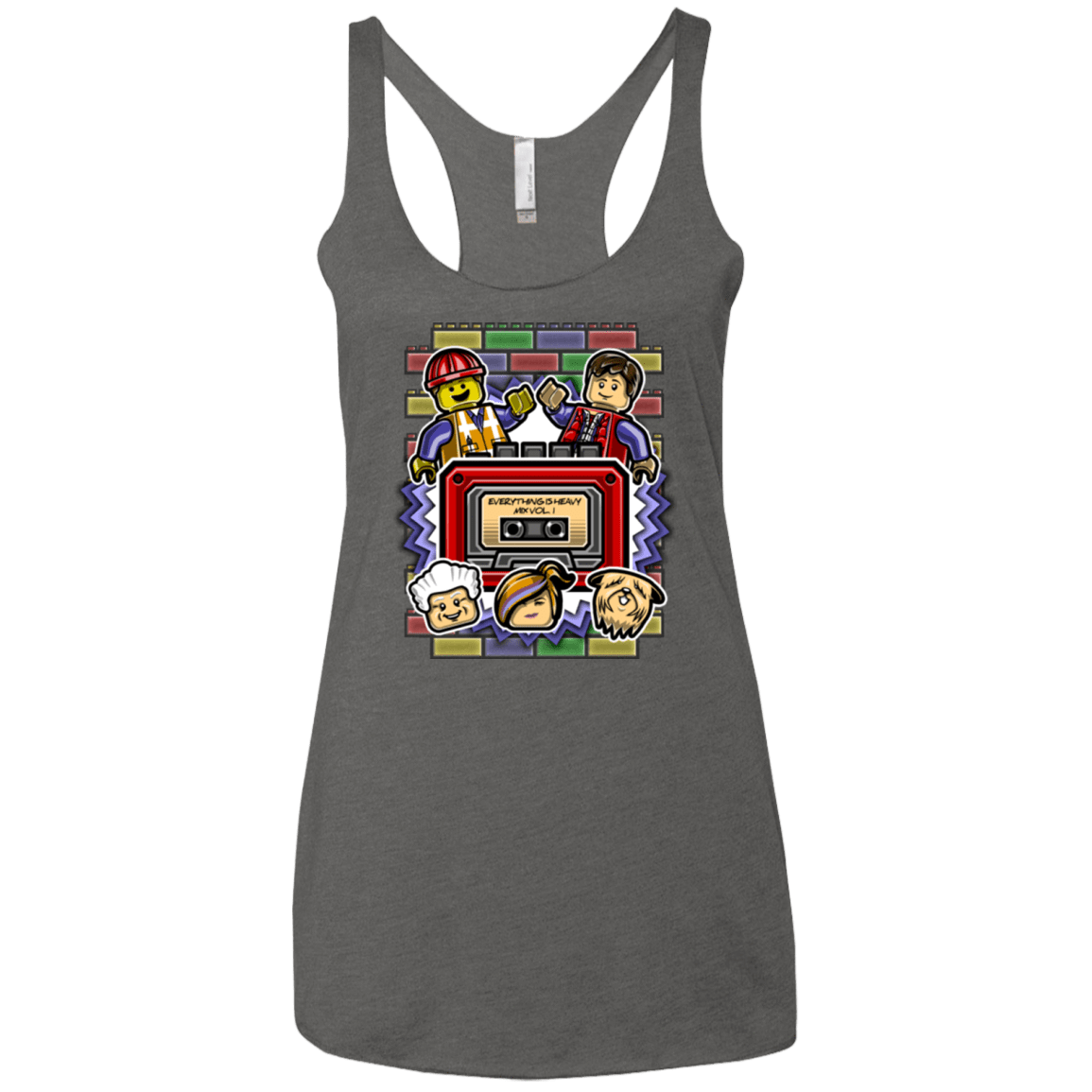 T-Shirts Premium Heather / X-Small Everything Is Heavy Mix Women's Triblend Racerback Tank