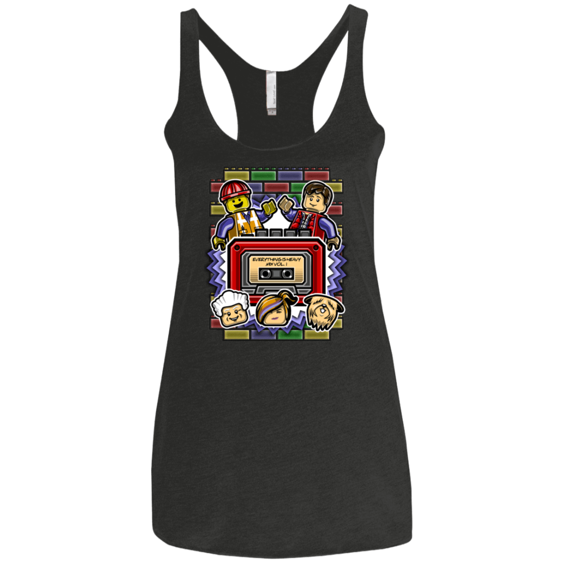 T-Shirts Vintage Black / X-Small Everything Is Heavy Mix Women's Triblend Racerback Tank