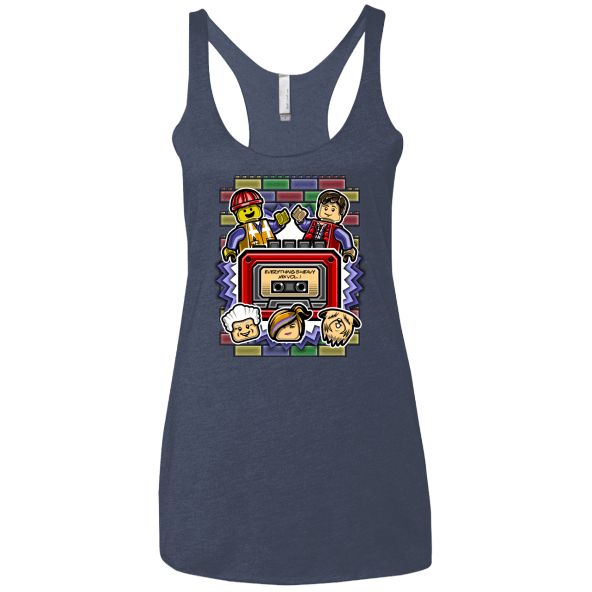 T-Shirts Vintage Navy / X-Small Everything Is Heavy Mix Women's Triblend Racerback Tank