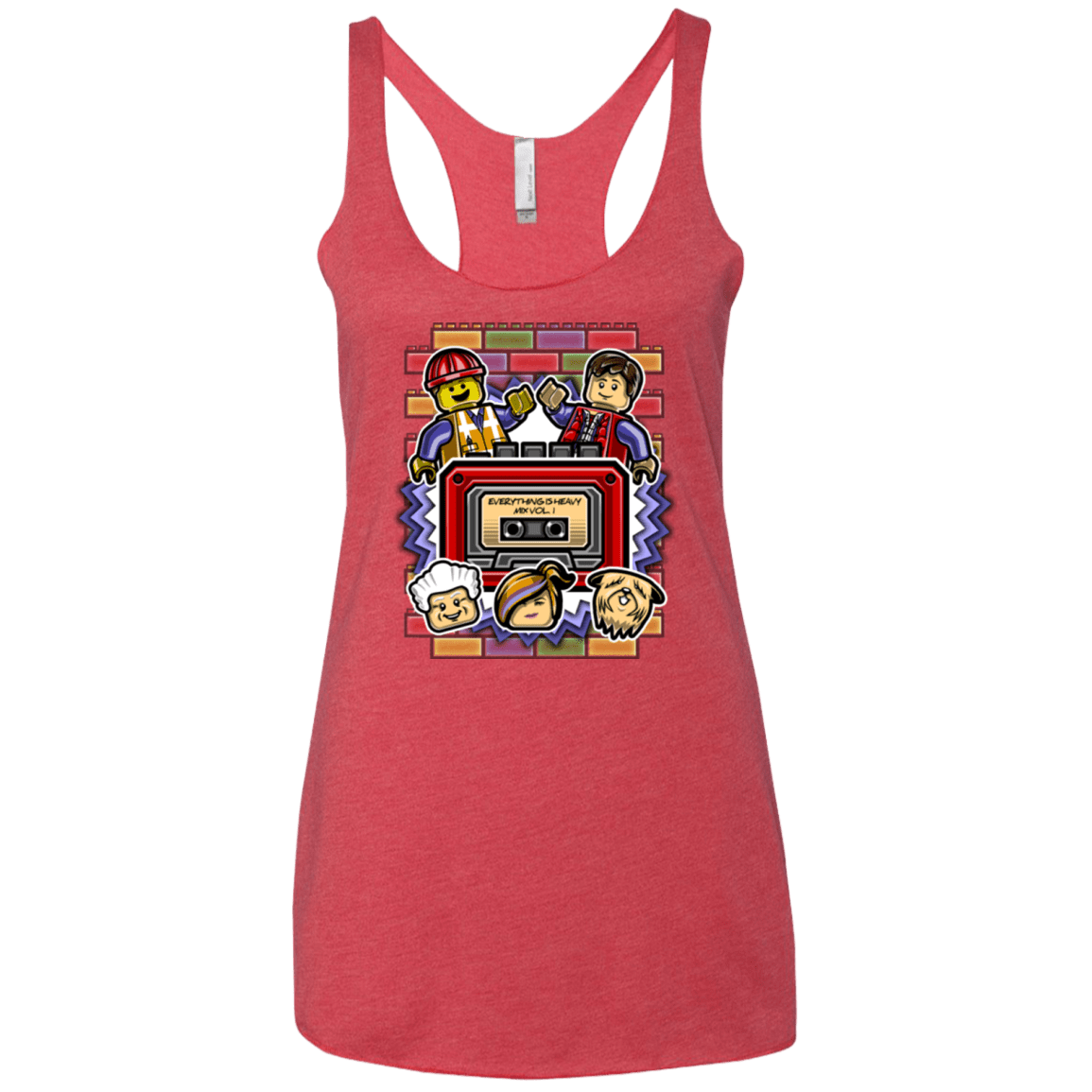 T-Shirts Vintage Red / X-Small Everything Is Heavy Mix Women's Triblend Racerback Tank