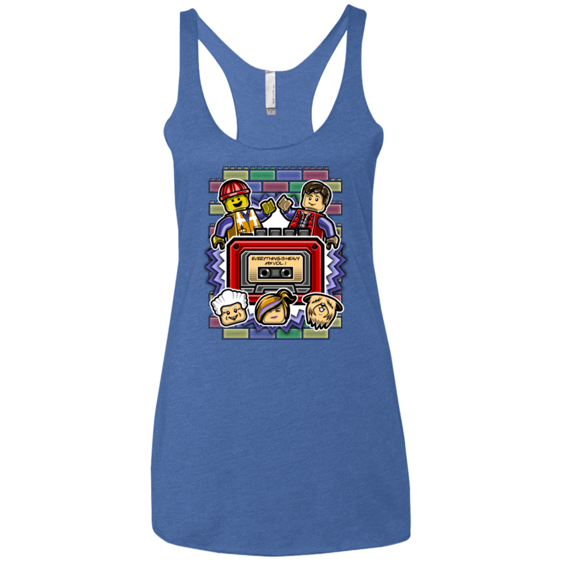 T-Shirts Vintage Royal / X-Small Everything Is Heavy Mix Women's Triblend Racerback Tank