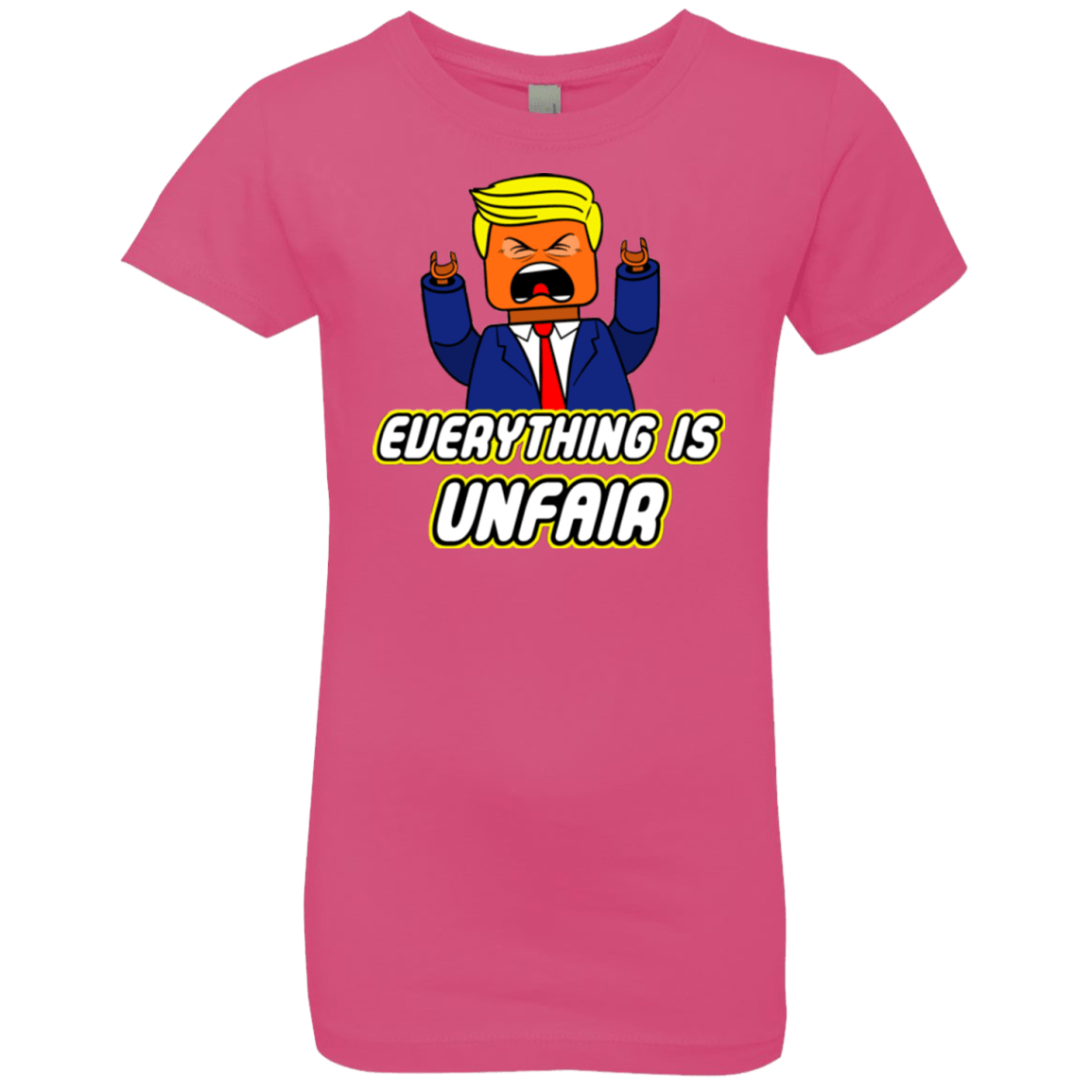 T-Shirts Hot Pink / YXS Everything Is Unfair Girls Premium T-Shirt