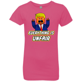 T-Shirts Hot Pink / YXS Everything Is Unfair Girls Premium T-Shirt