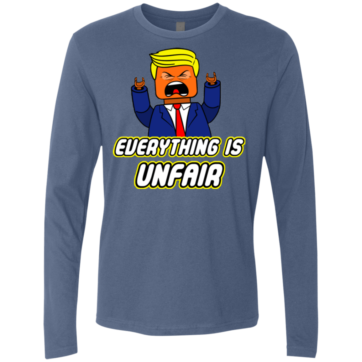 T-Shirts Indigo / Small Everything Is Unfair Men's Premium Long Sleeve