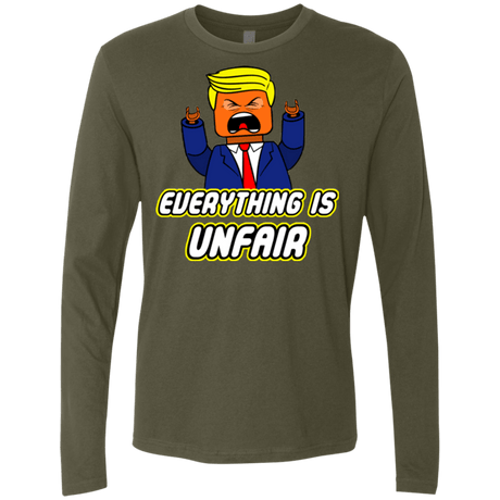 T-Shirts Military Green / Small Everything Is Unfair Men's Premium Long Sleeve