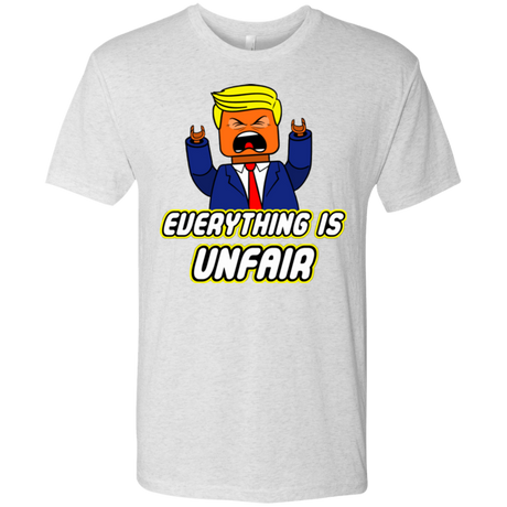 T-Shirts Heather White / Small Everything Is Unfair Men's Triblend T-Shirt