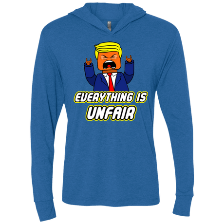 T-Shirts Vintage Royal / X-Small Everything Is Unfair Triblend Long Sleeve Hoodie Tee