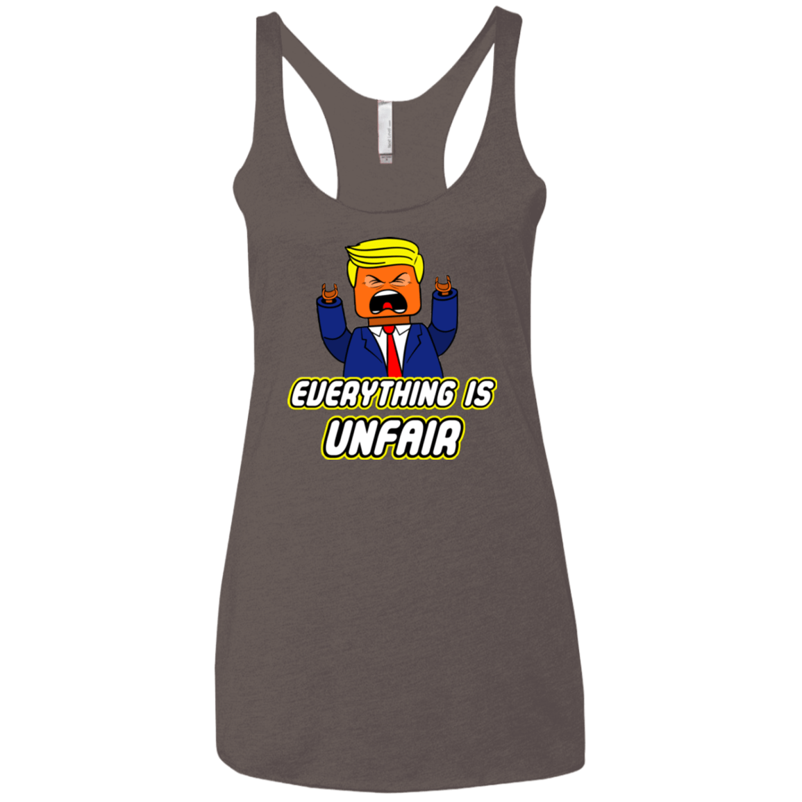 T-Shirts Macchiato / X-Small Everything Is Unfair Women's Triblend Racerback Tank