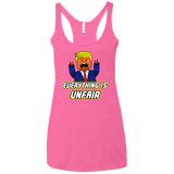 Everything Is Unfair Women's Triblend Racerback Tank