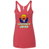 Everything Is Unfair Women's Triblend Racerback Tank