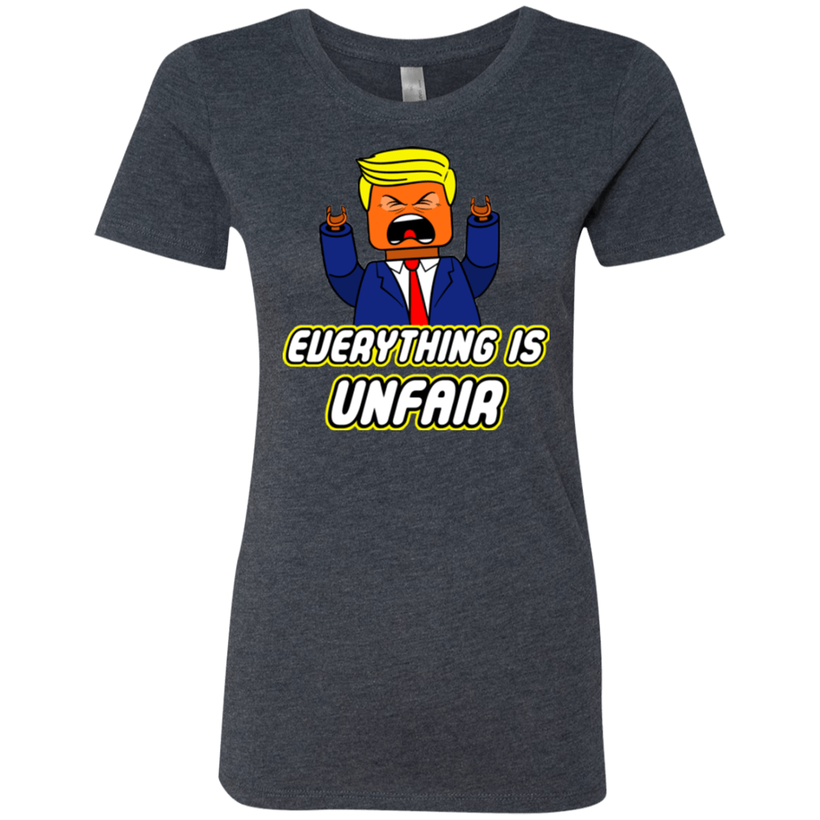 T-Shirts Vintage Navy / Small Everything Is Unfair Women's Triblend T-Shirt