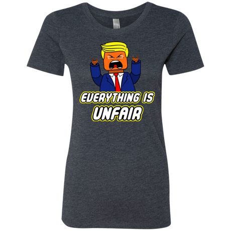 T-Shirts Vintage Navy / Small Everything Is Unfair Women's Triblend T-Shirt