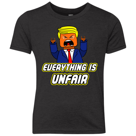 T-Shirts Vintage Black / YXS Everything Is Unfair Youth Triblend T-Shirt