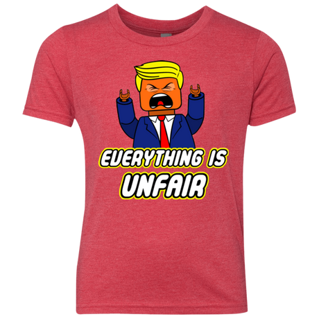 T-Shirts Vintage Red / YXS Everything Is Unfair Youth Triblend T-Shirt