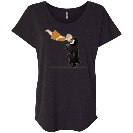 T-Shirts Vintage Black / X-Small Evey and V Triblend Dolman Sleeve